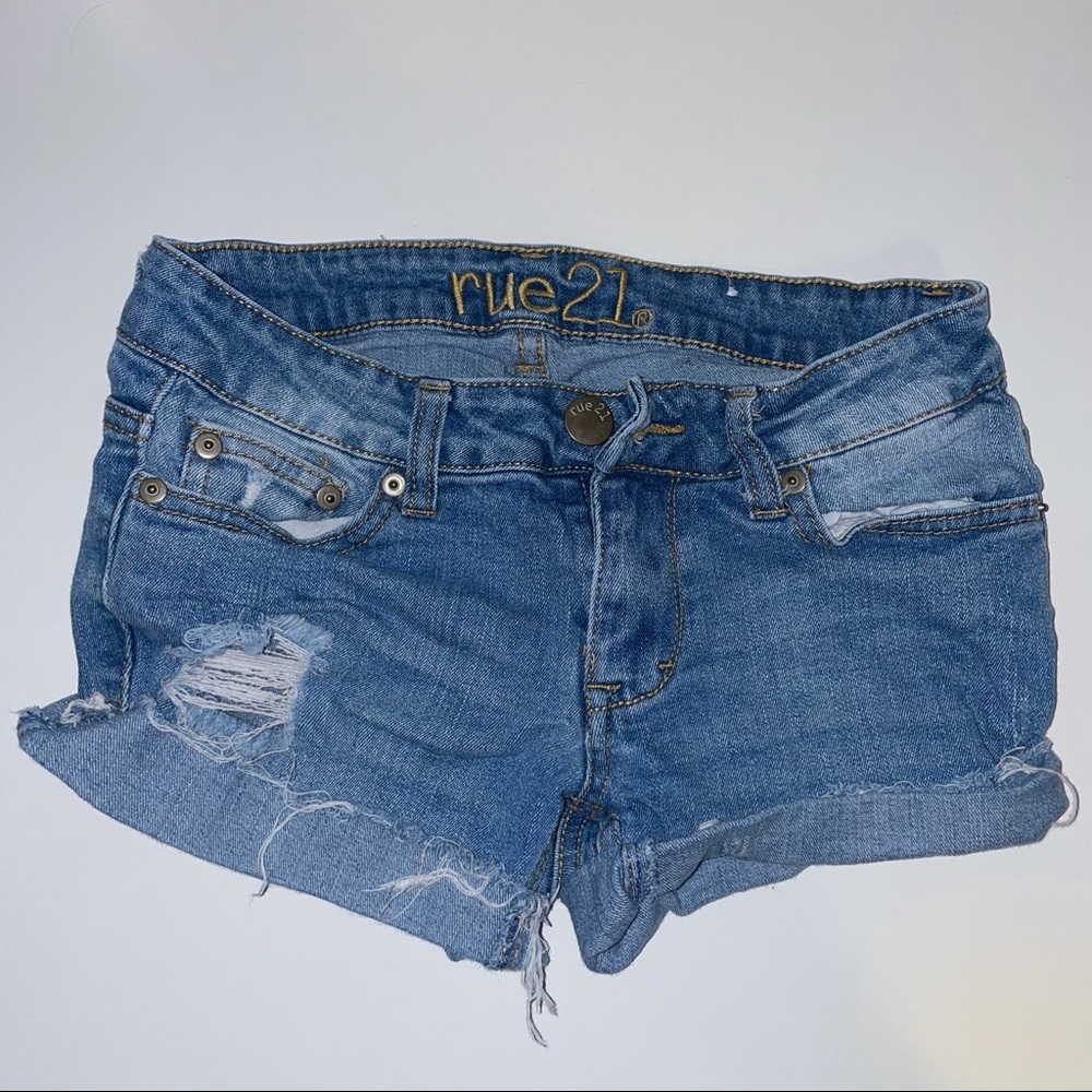 RUE 21 Frayed Jean Shorts